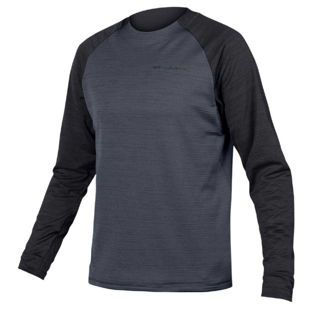 Endura Mens Crew Neck Cycling Jersey / Black